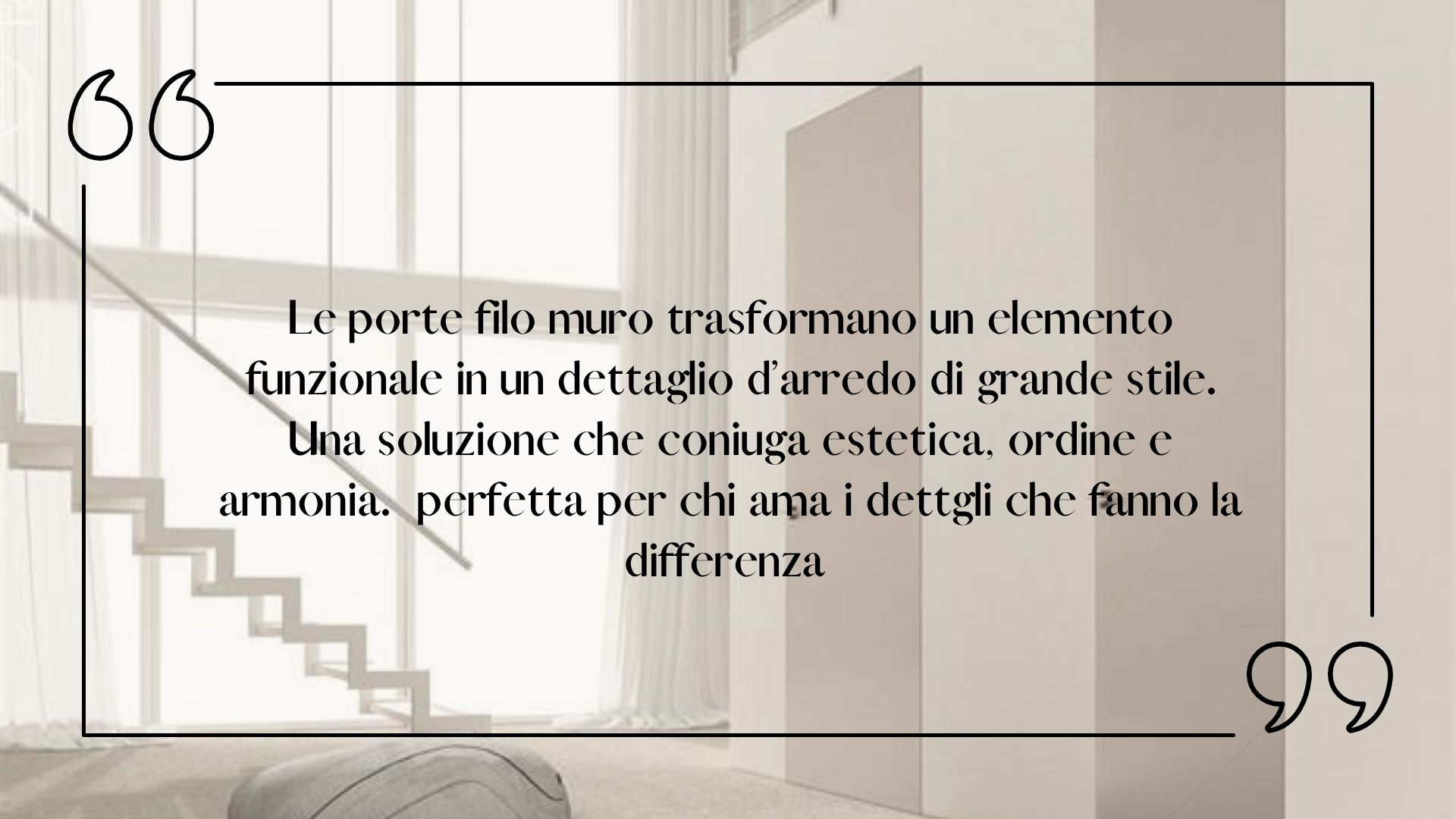 Le porte filo muro 